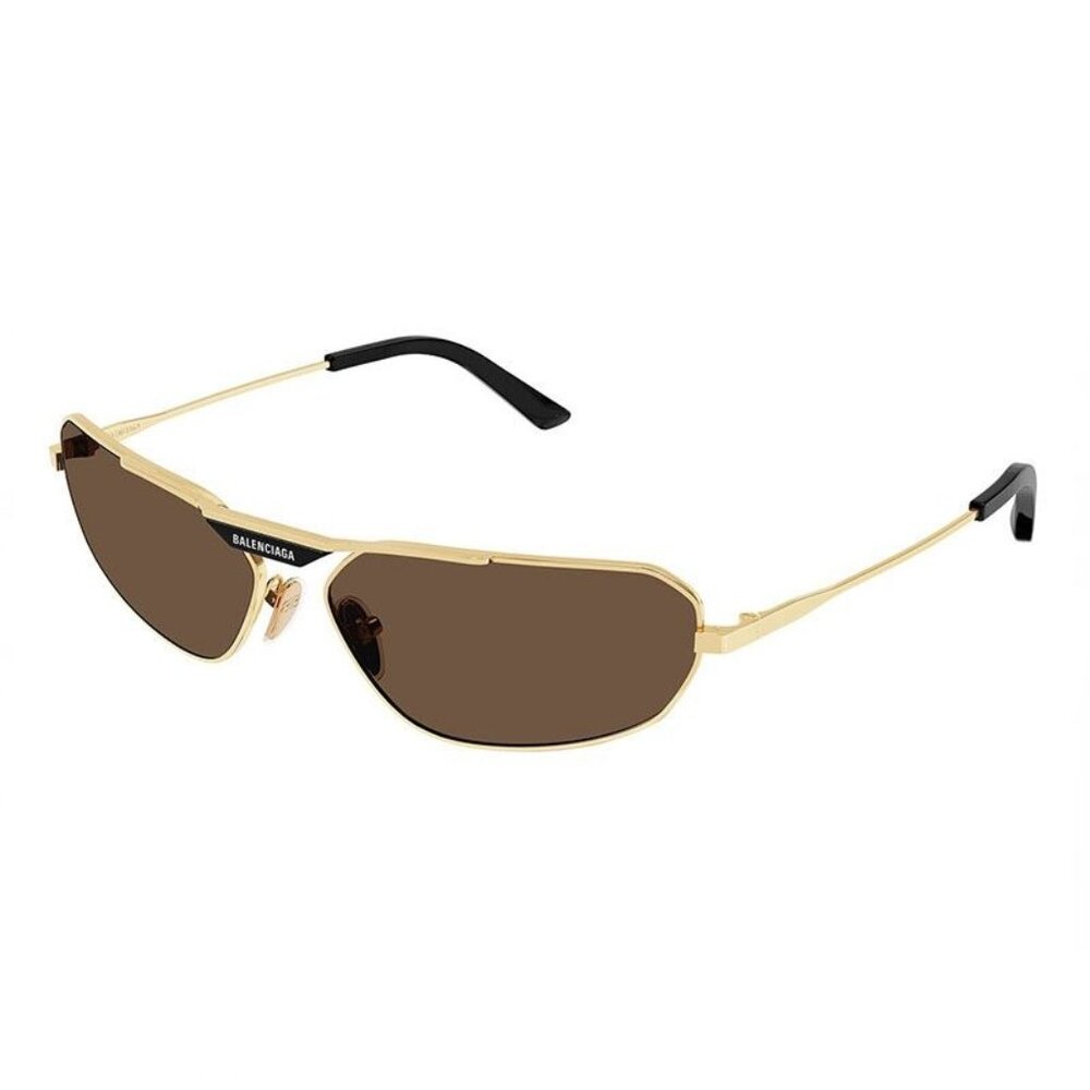 NEW BALENCIAGA SUNGLASSES GOLD WOMEN EYEWEAR